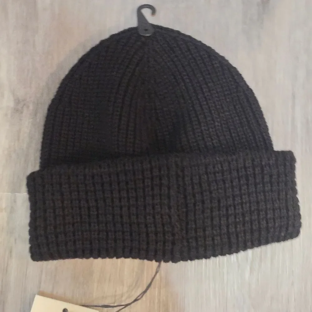 All Saints‎ Mixed Stitch Beanie Hat- Black